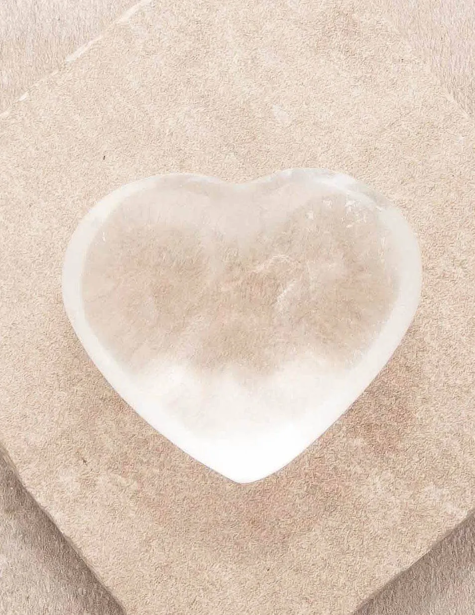 Clear Quartz Healing Heart