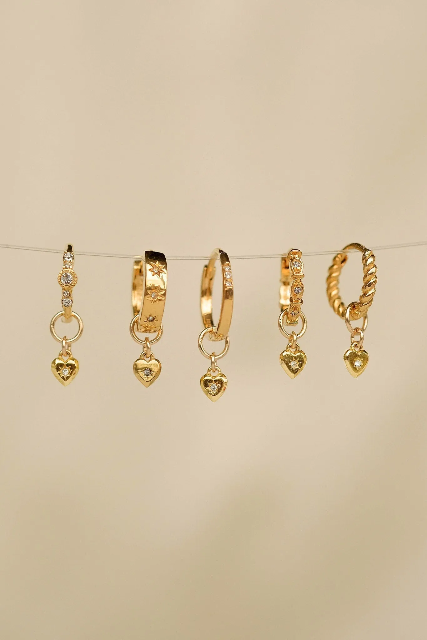 Solid Gold Mini Heart Charm