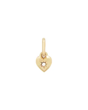 Solid Gold Mini Heart Charm