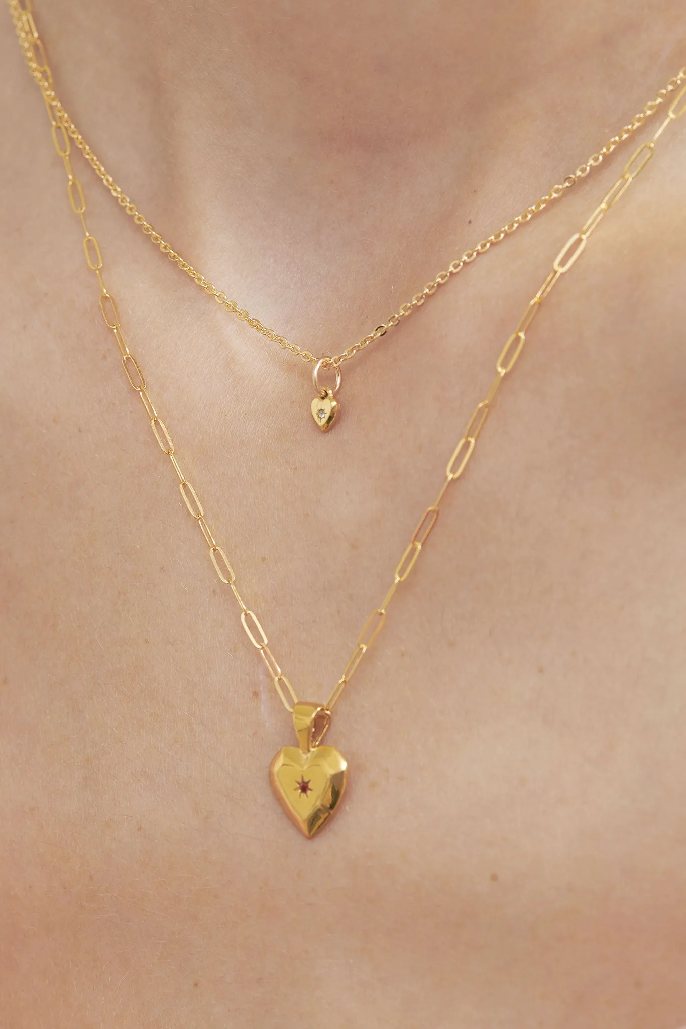 Solid Gold Mini Heart Charm