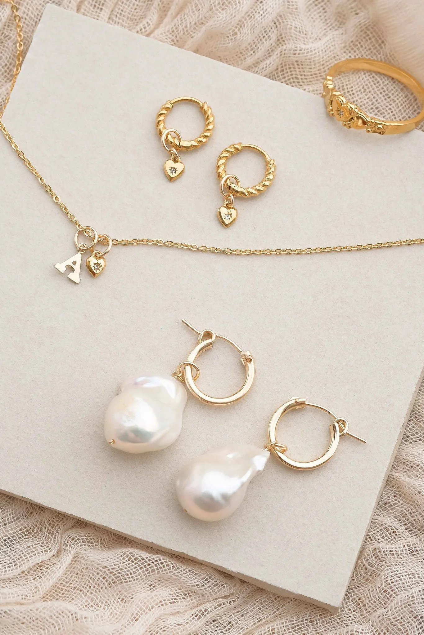 Solid Gold Mini Heart Charm