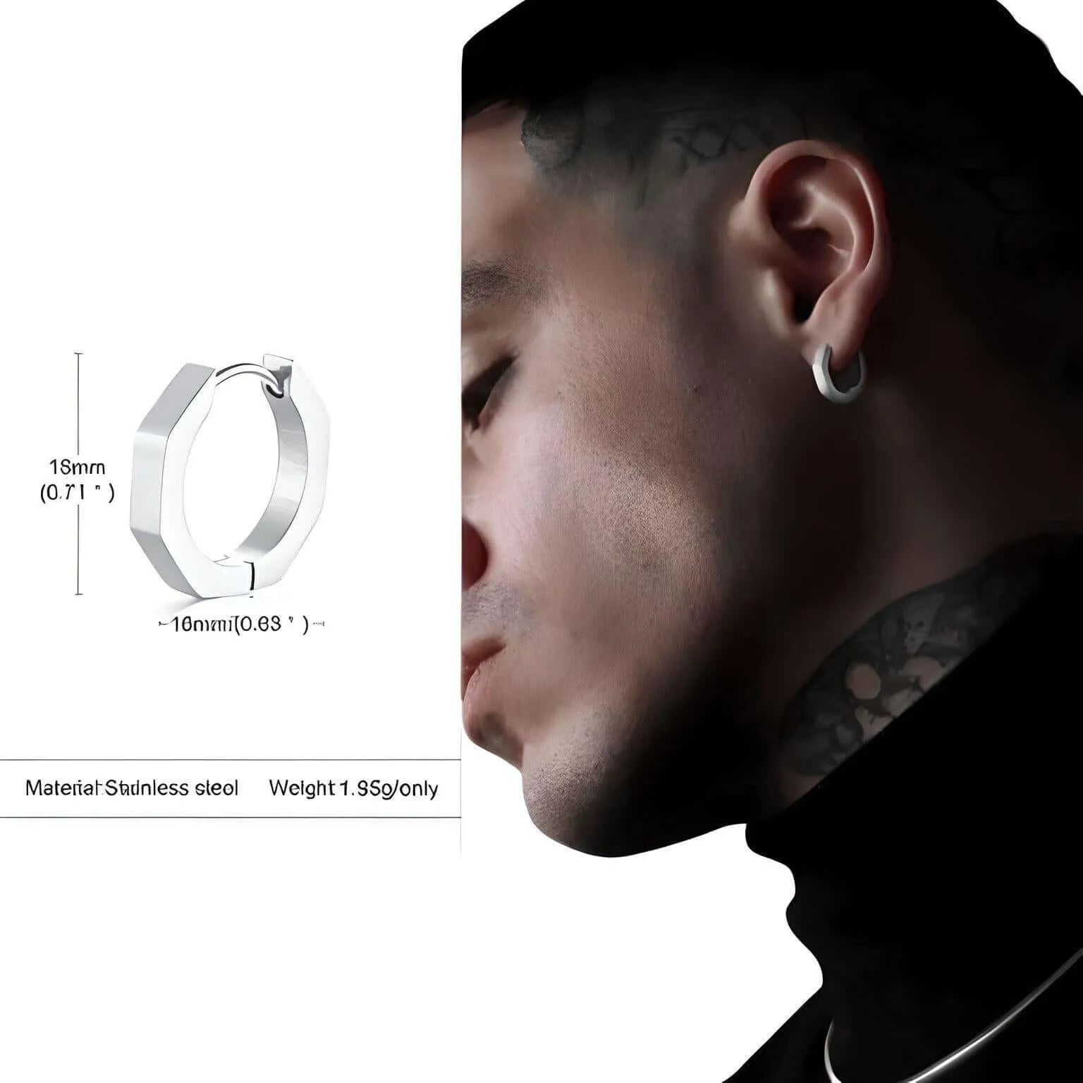 U Link Earrings For Men or Women