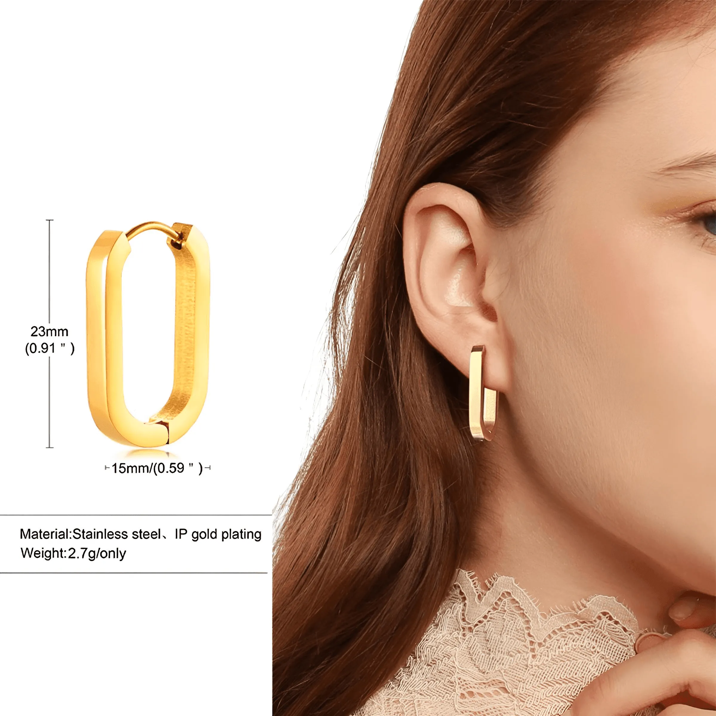 U Link Earrings For Men or Women