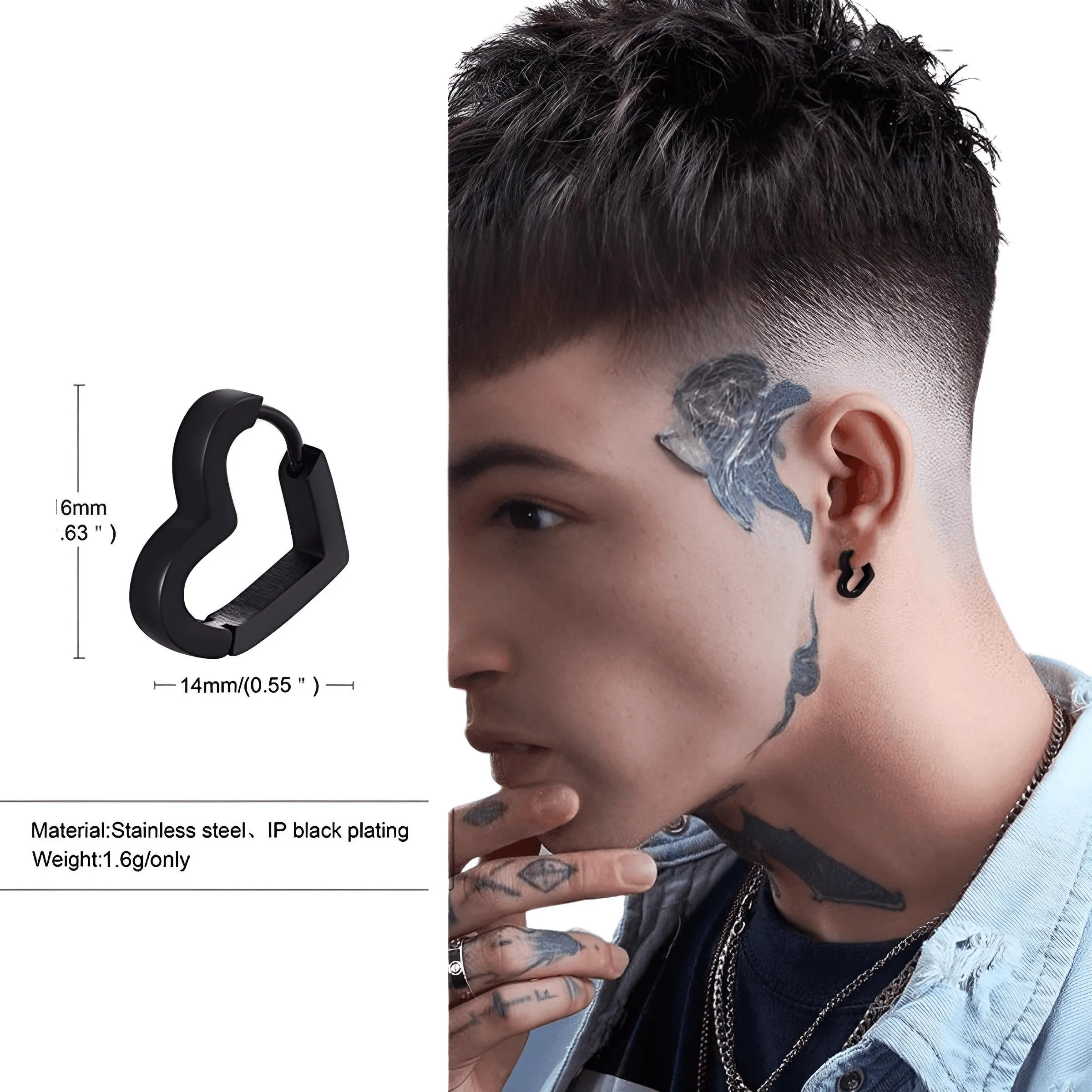U Link Earrings For Men or Women