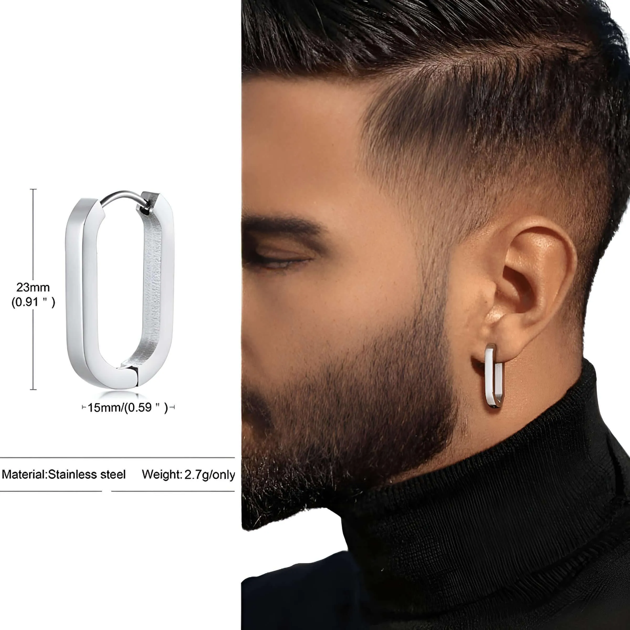 U Link Earrings For Men or Women