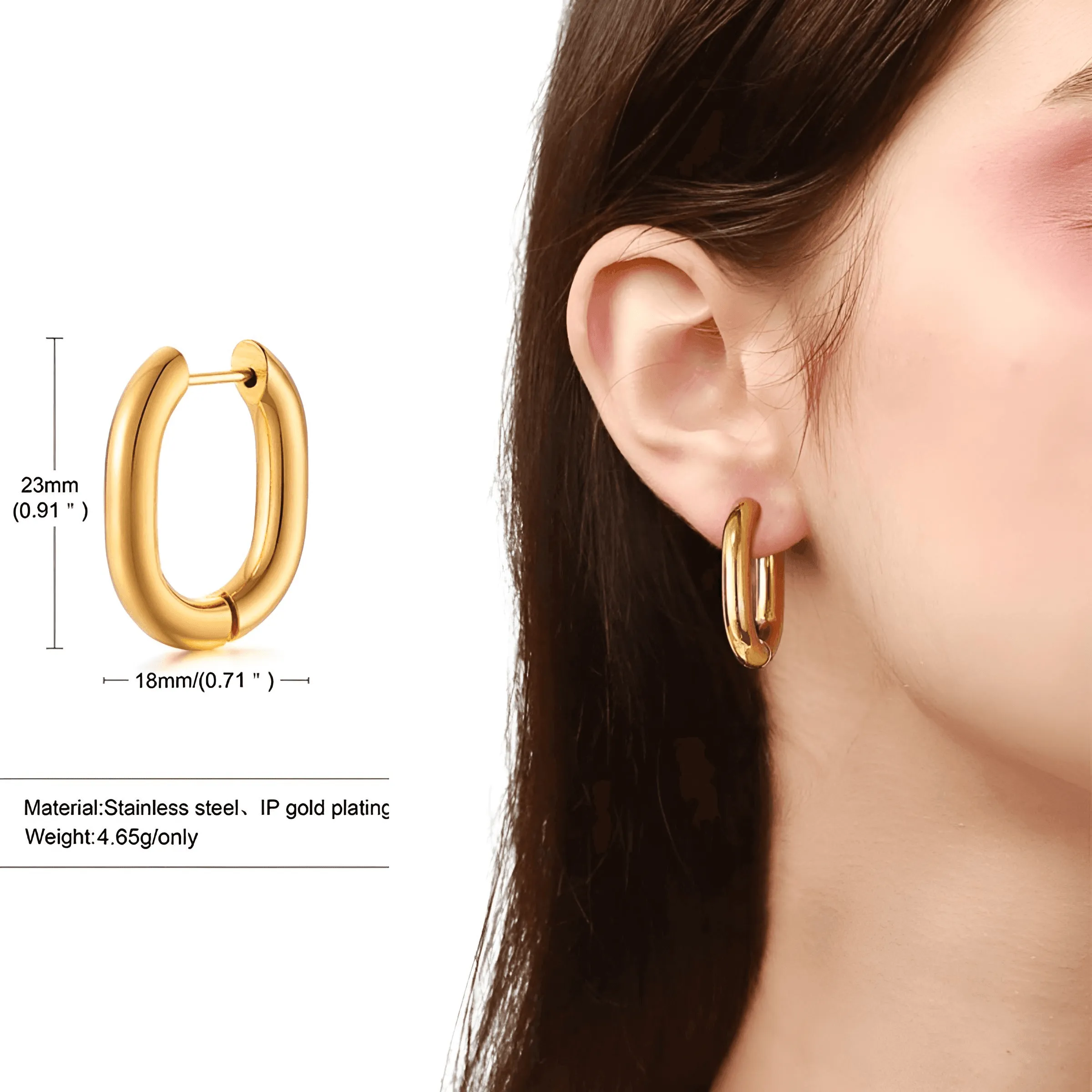 U Link Earrings For Men or Women