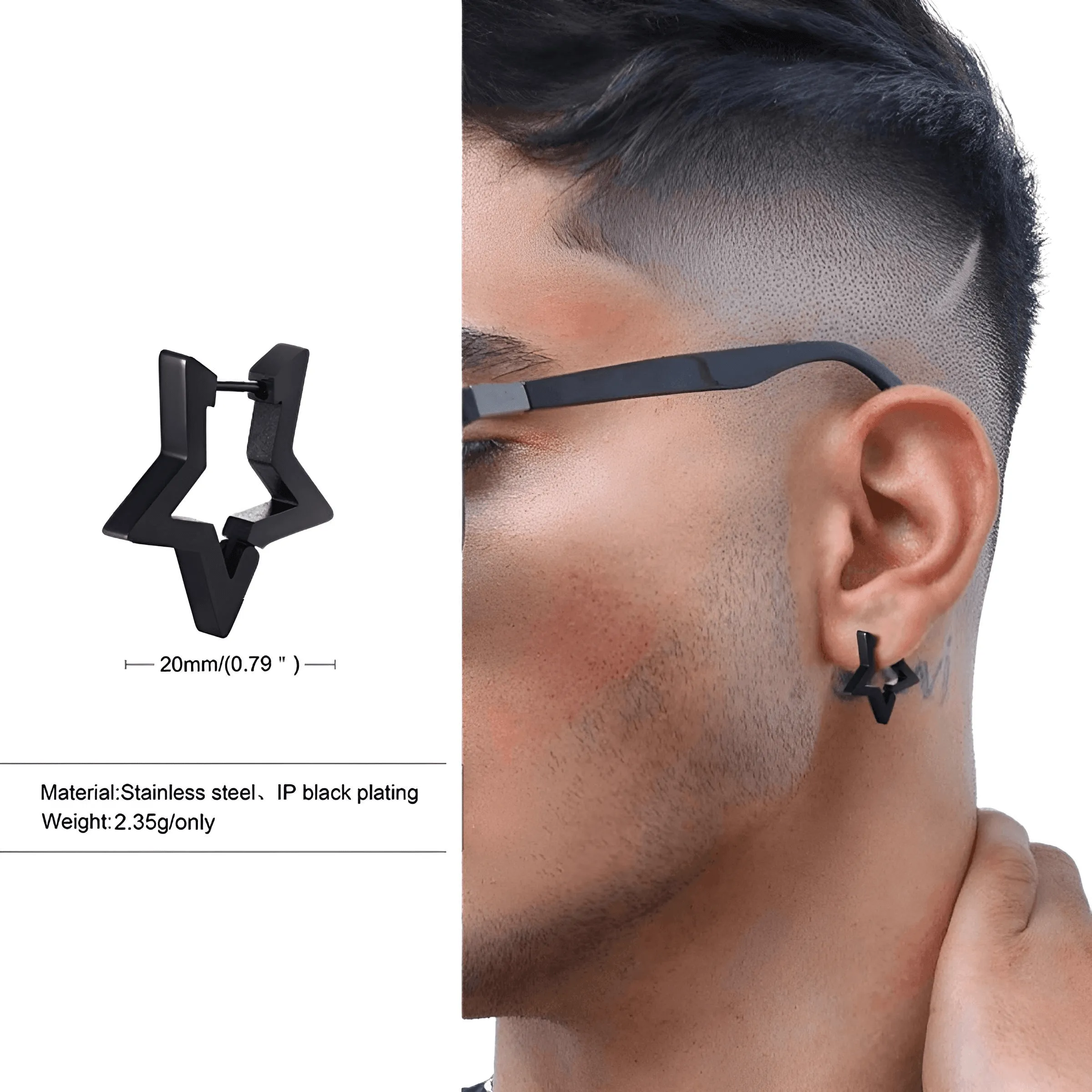U Link Earrings For Men or Women